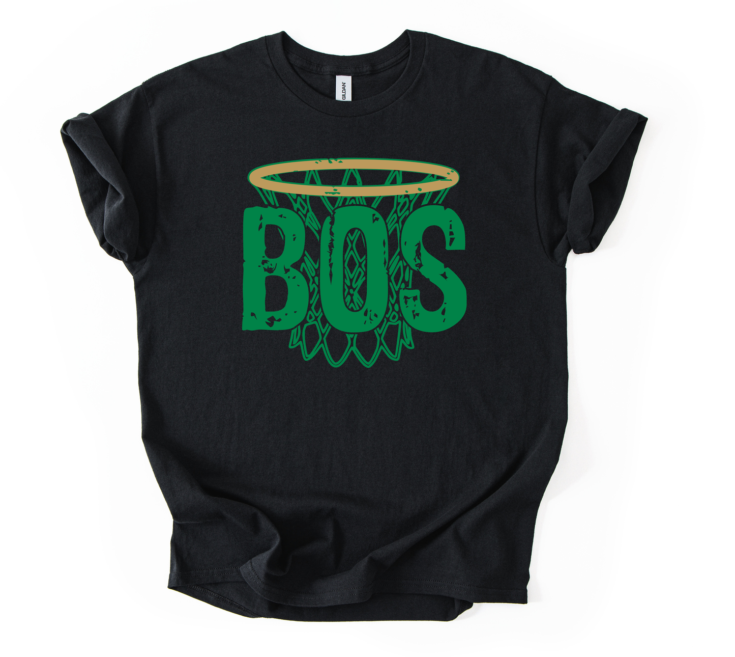 BOS net Black unisex Gildan tshirt