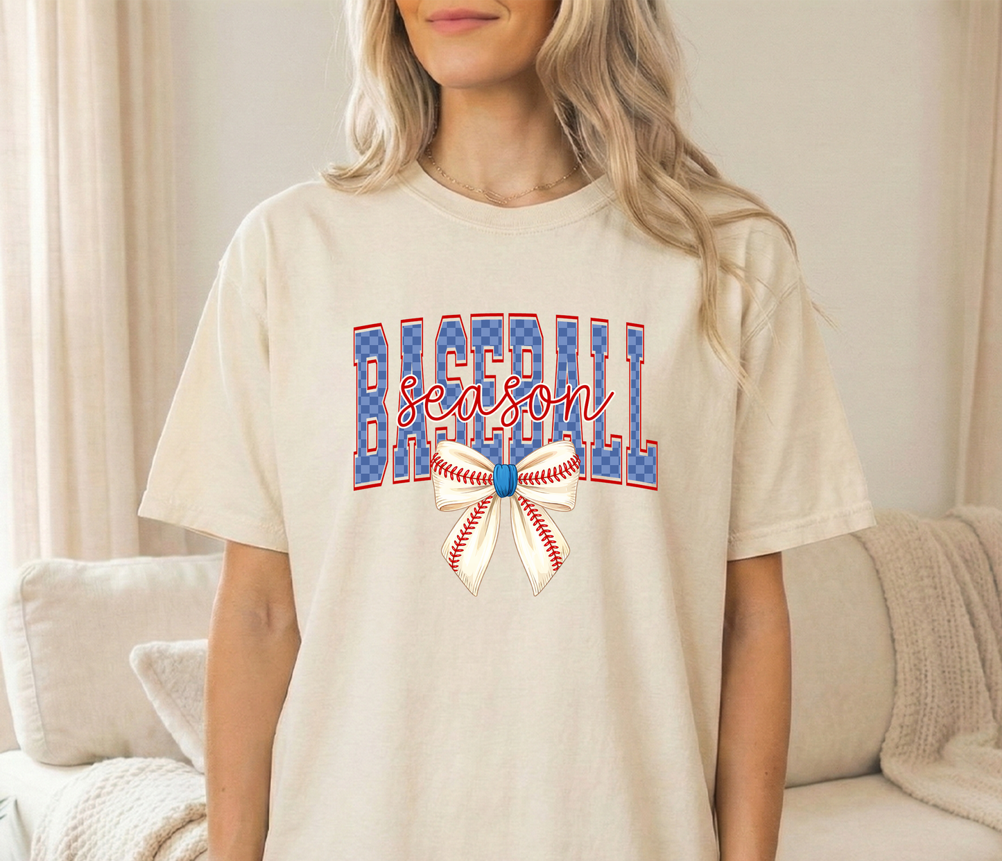 Baseball season unisex Ivory Comfort Colors Tshirt