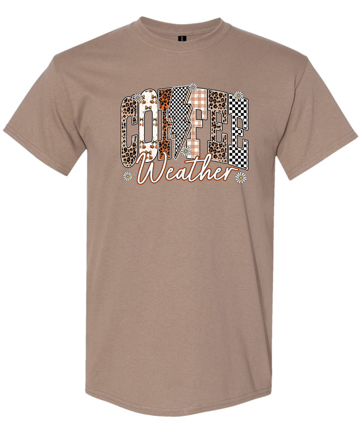 Coffee Weather Gildan Brown Savana Unisex T shirt
