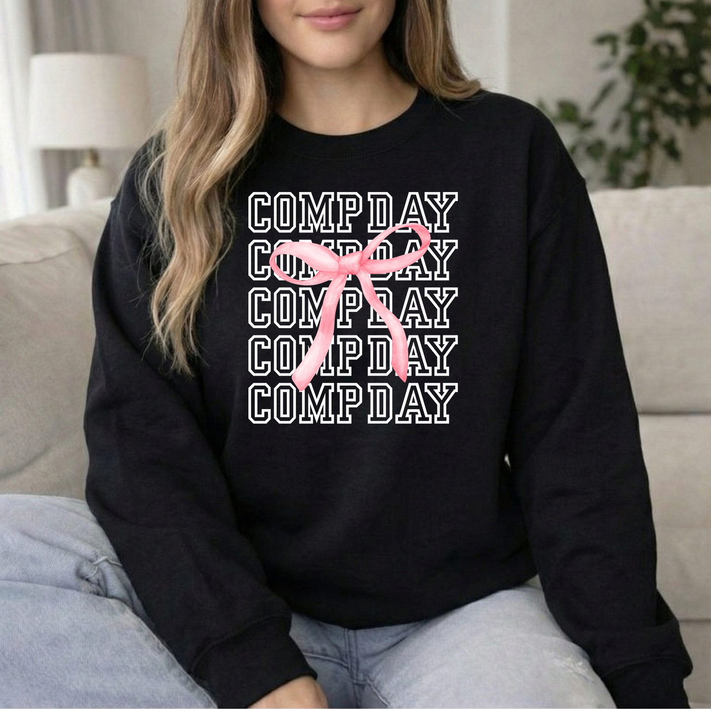 Comp Day Black Unisex Adult Gildan Crew Sweatshirt