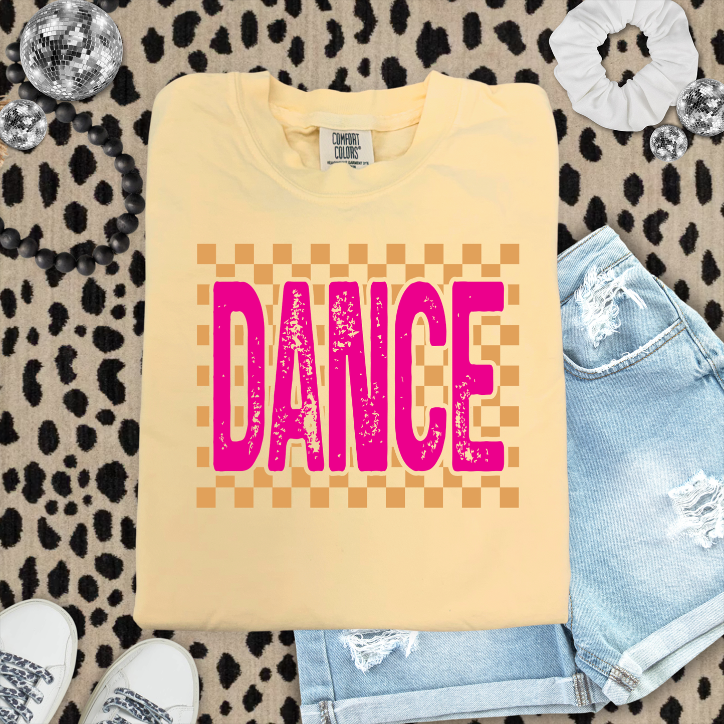 Dance Checkered Youth Butter Tshirt