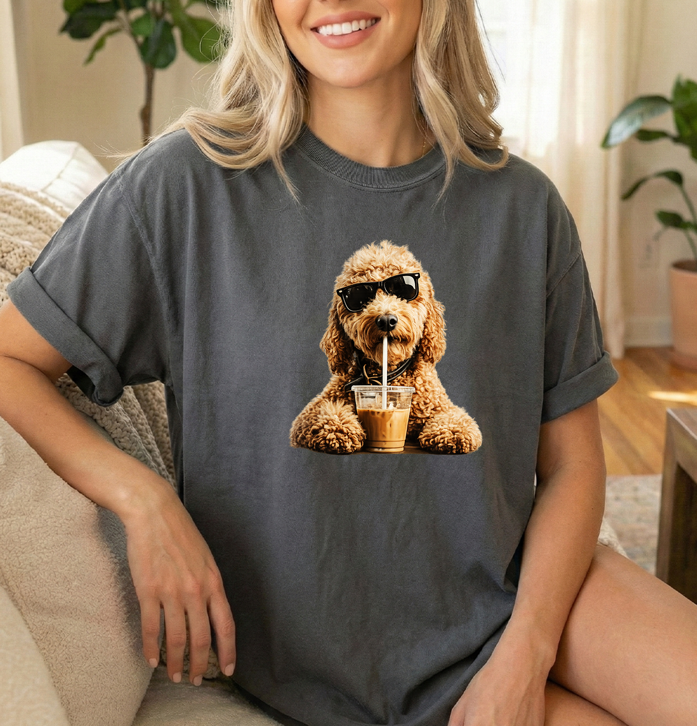 Sunglasses Doodle Unisex Comfort Colors Pepper Tshirt