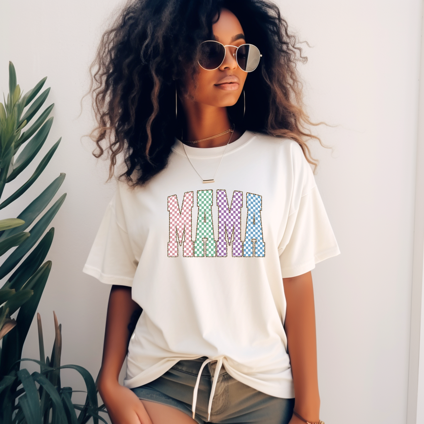 Easter Mama Ivory Tshirt