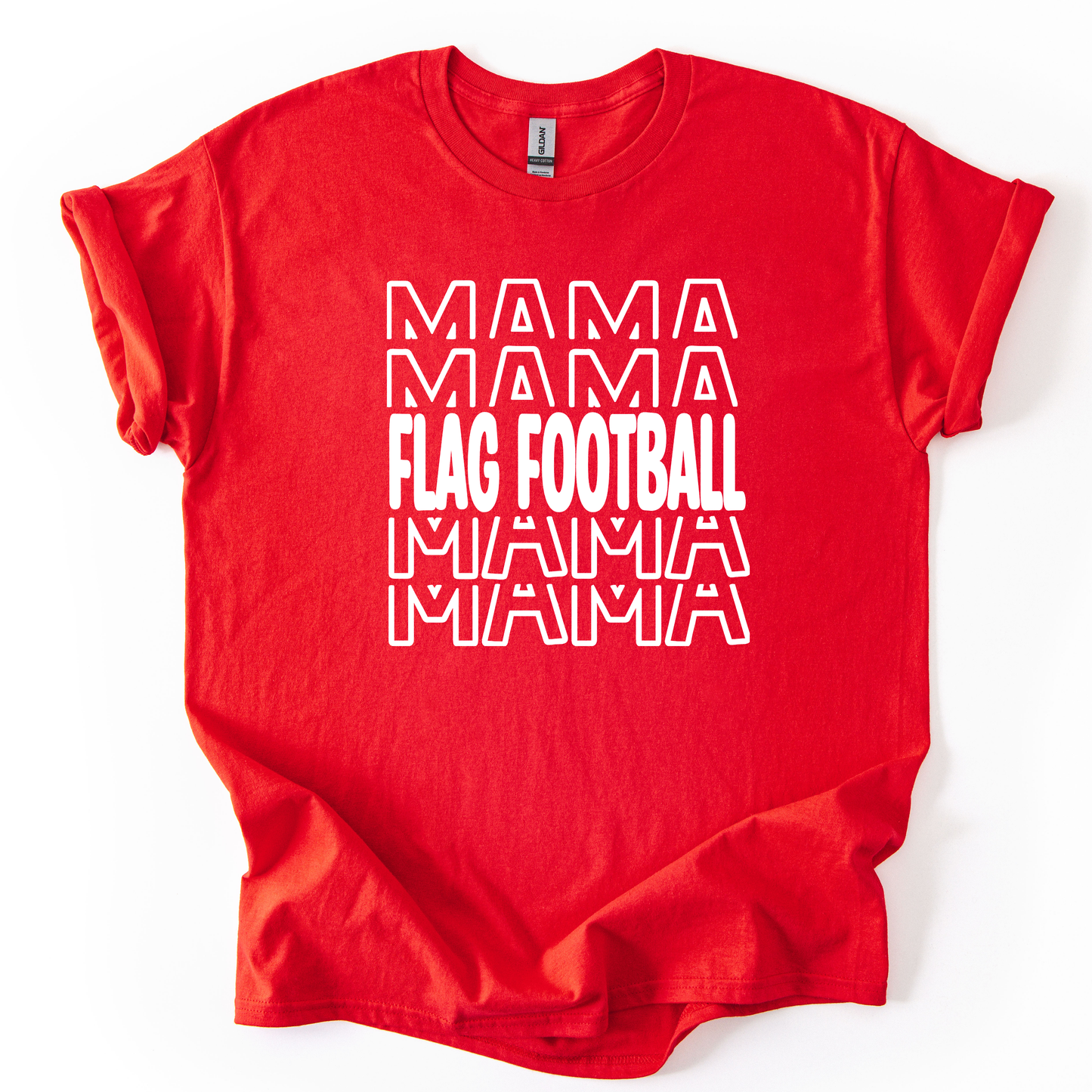 Flag Mama Unisex Red Gildan Tshirt
