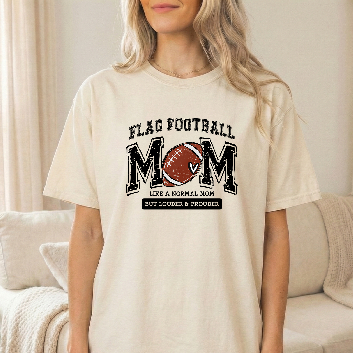Flag Mom Unisex Ivory Comfort Colors Tshirt