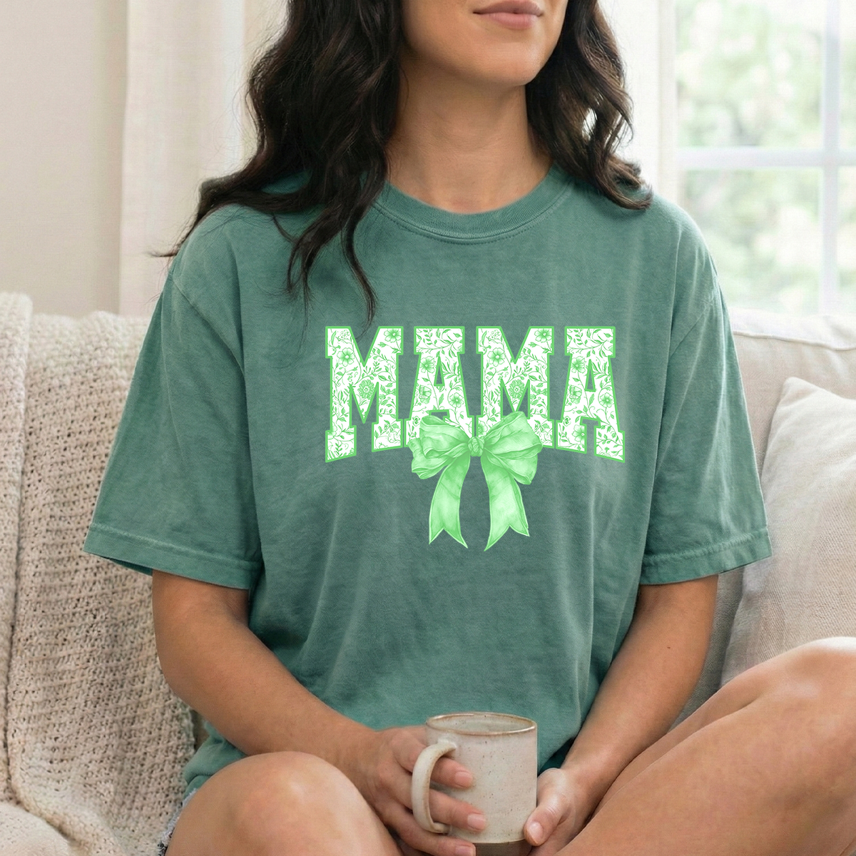 Green Mama Light Green T