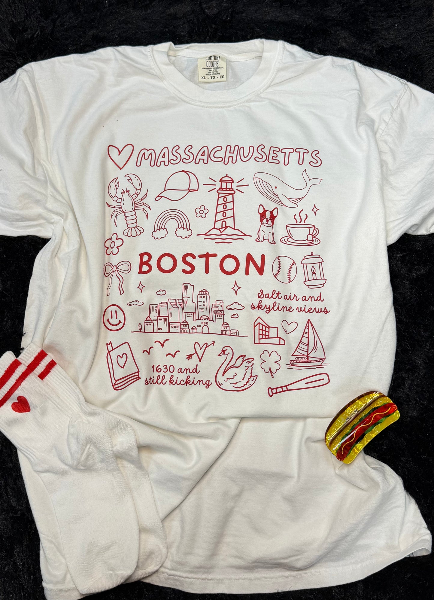 New England summed up White T-shirt