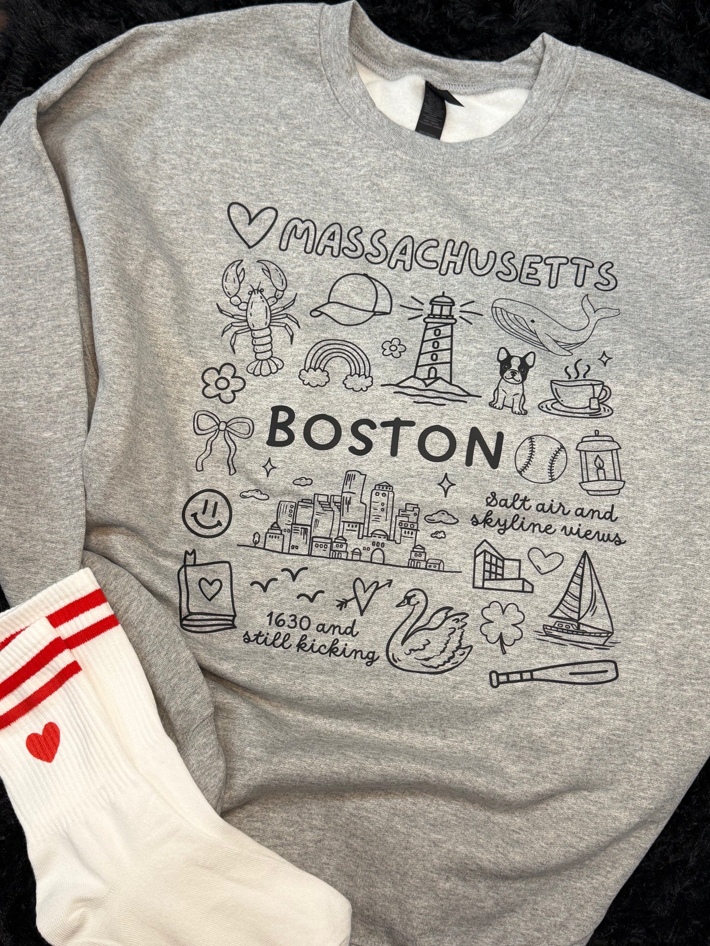 New England Summed up Sports grey sweatshirt