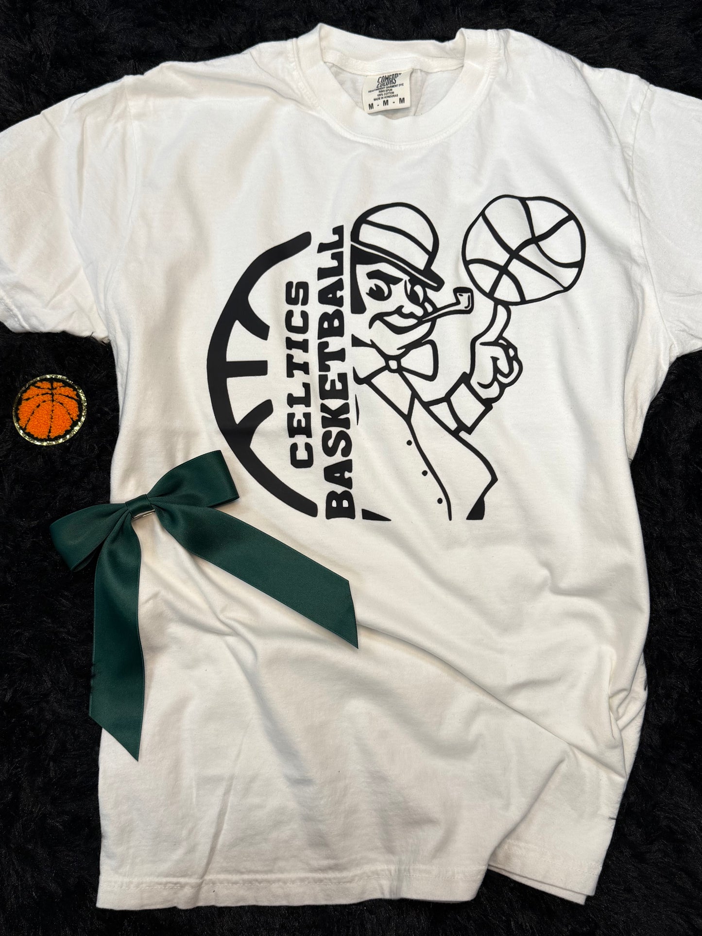 Celtics Basketball White T-shirt