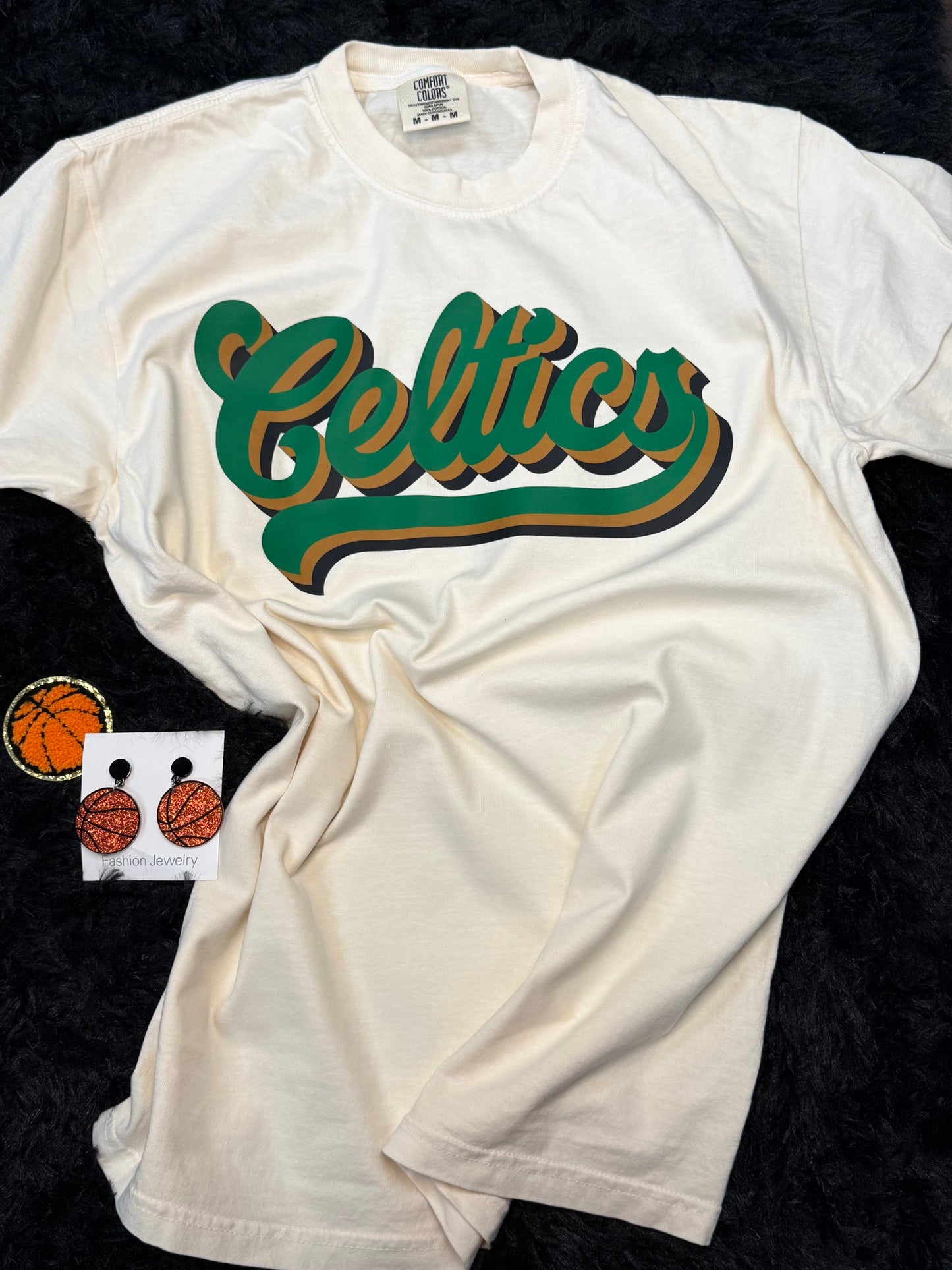 Celtics Gold & Green Ivory T-shirt