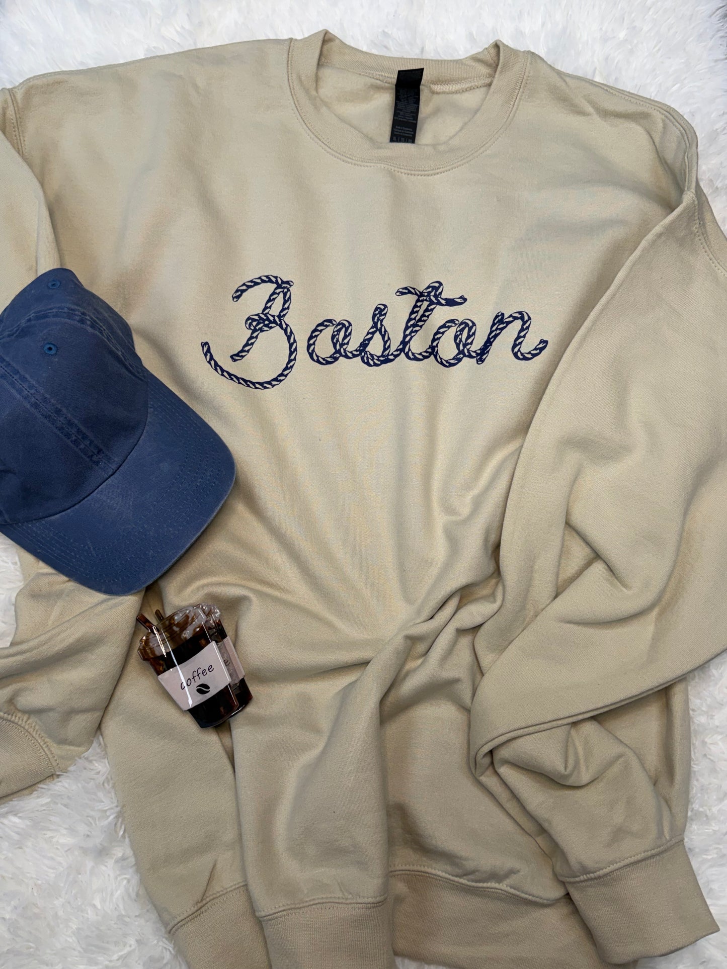 Boston Sand crewneck sweatshirt