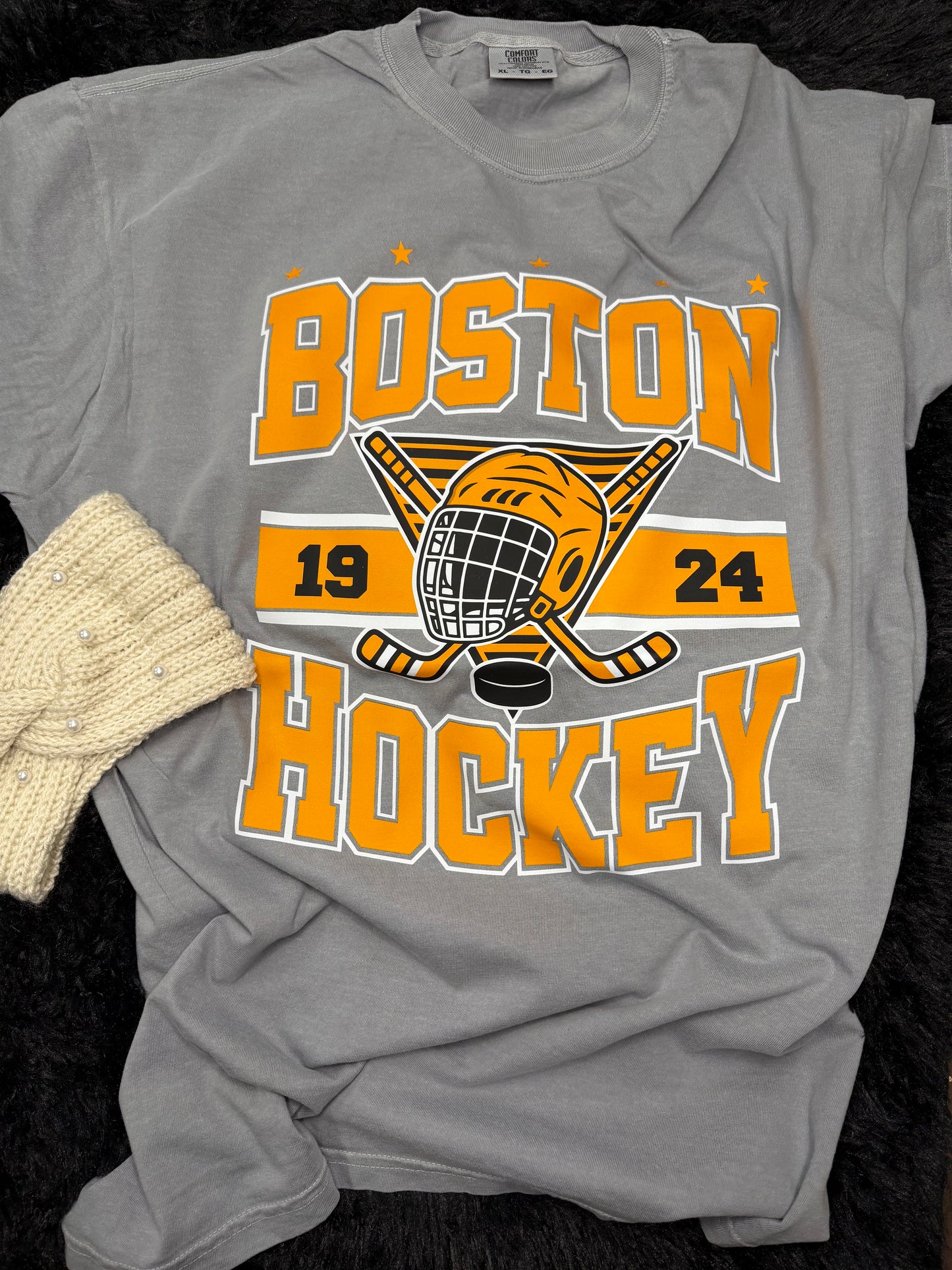 Boston Hockey Grey Tshirt