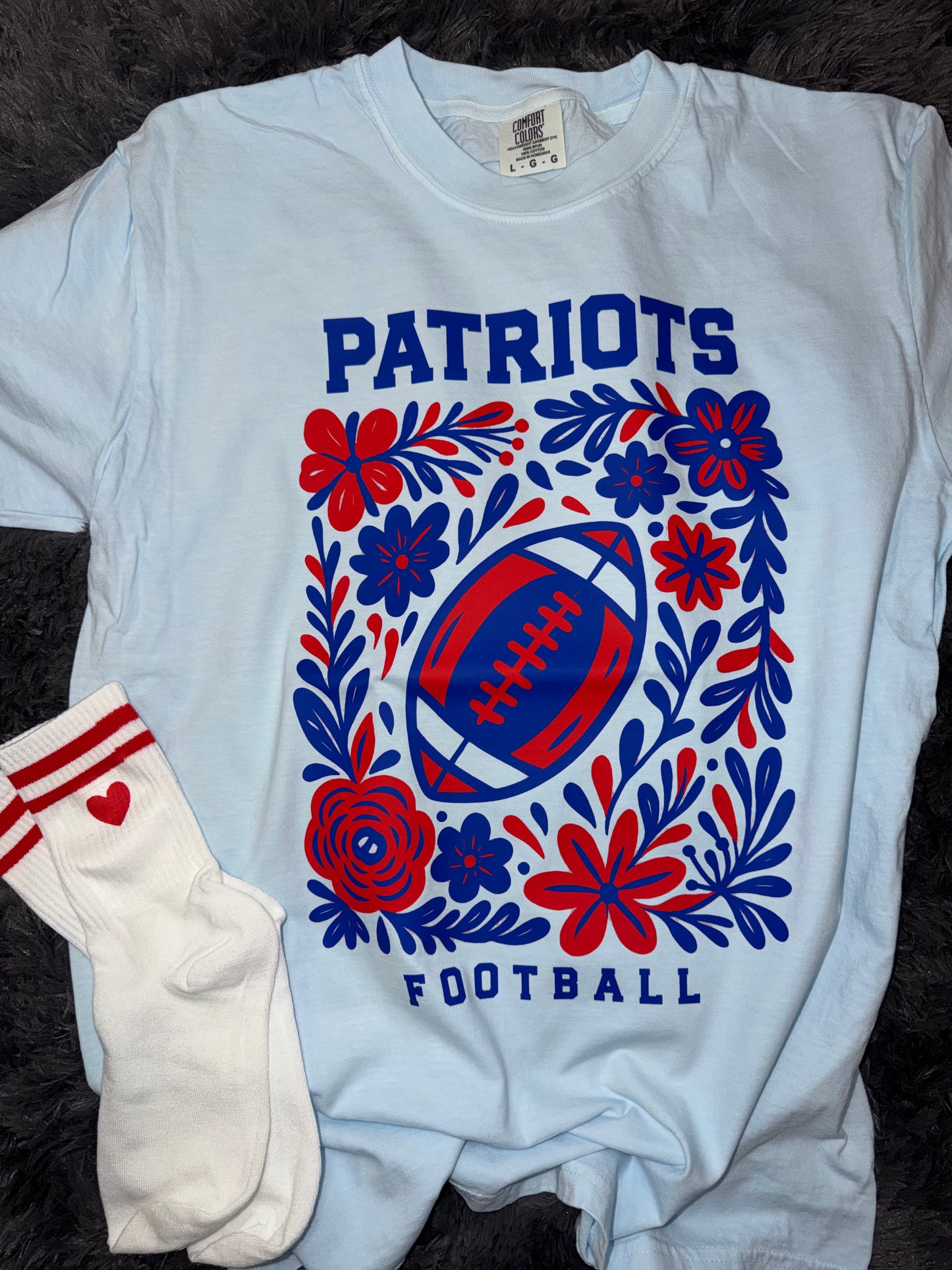 Patriots Floral Chambray Tshirt