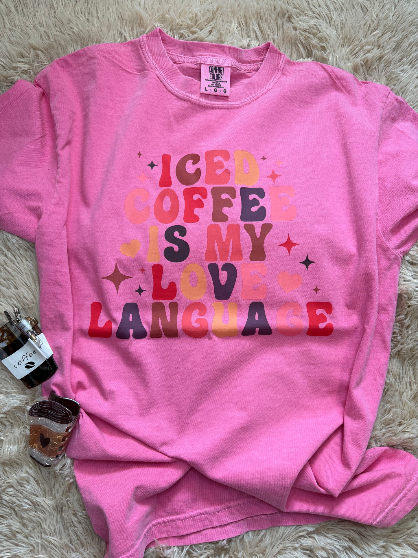 Ice coffee love language Crunchberry Tshirt