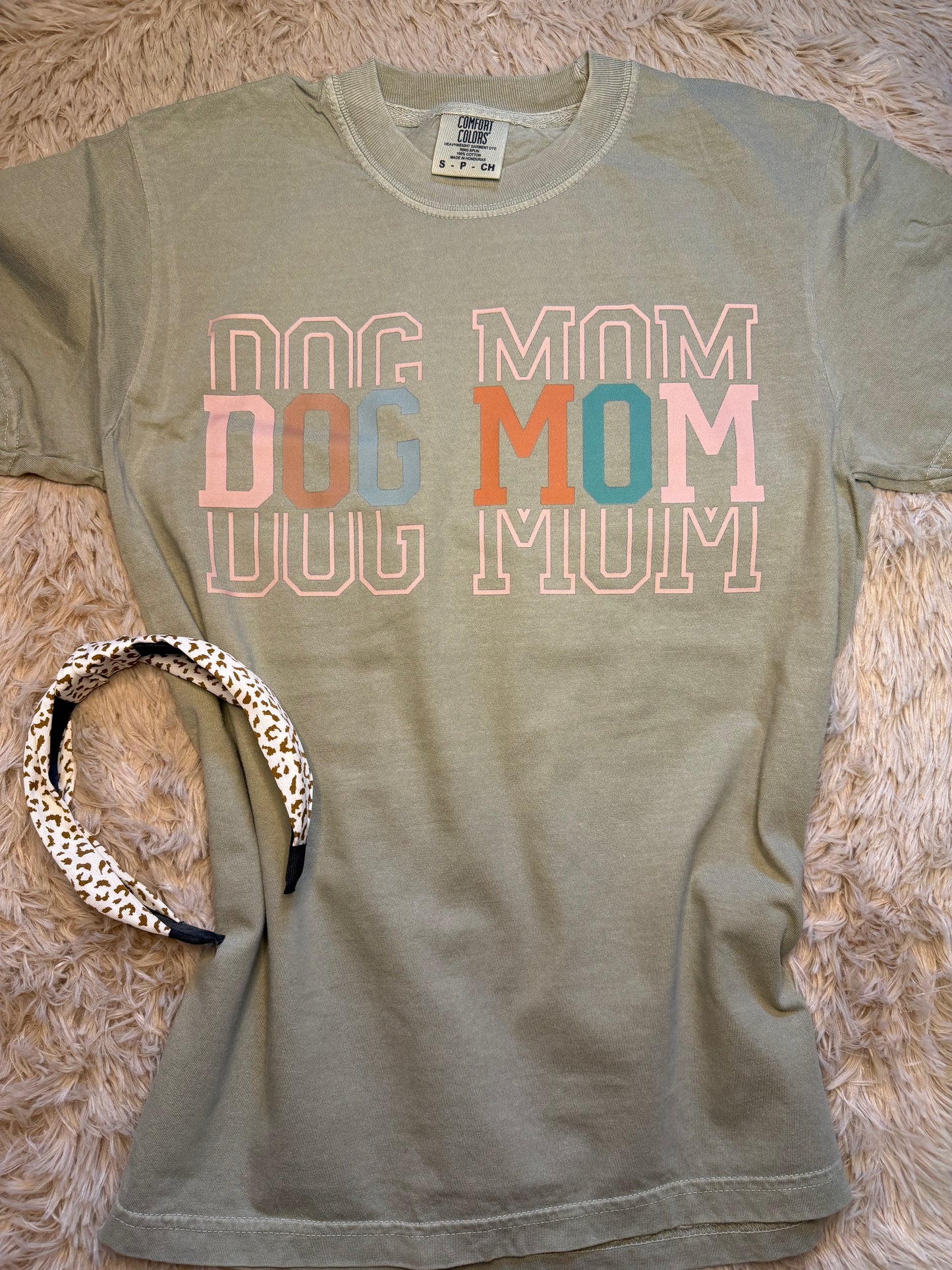 Dog mom Khaki T shirt