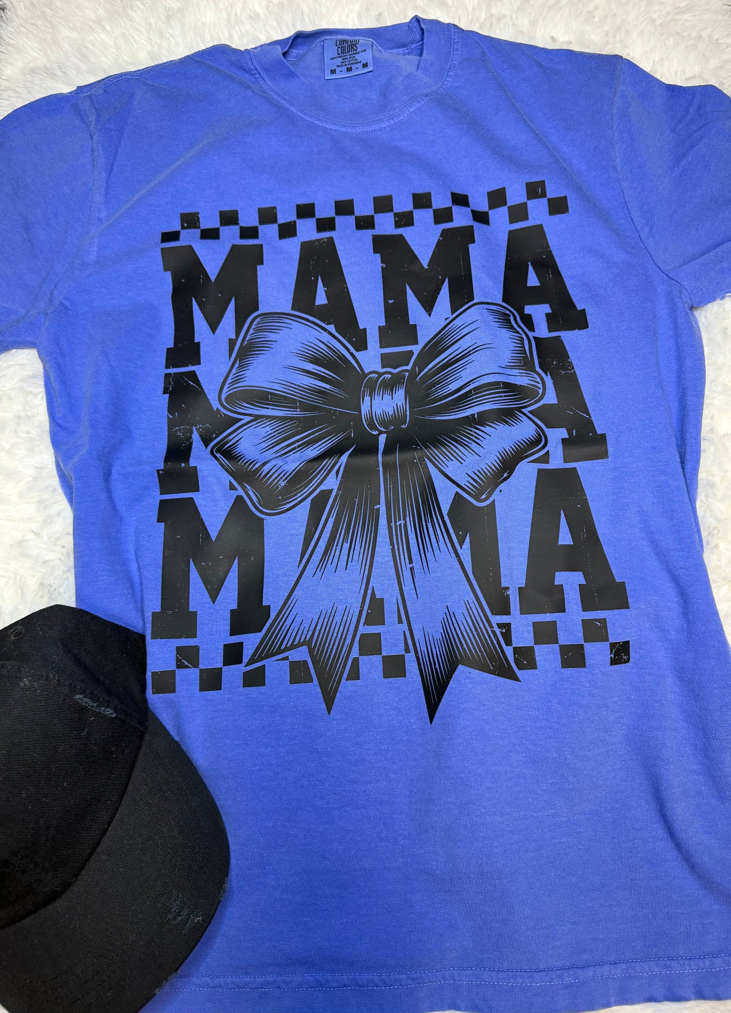 Mama Bow Periwinkle Tshirt