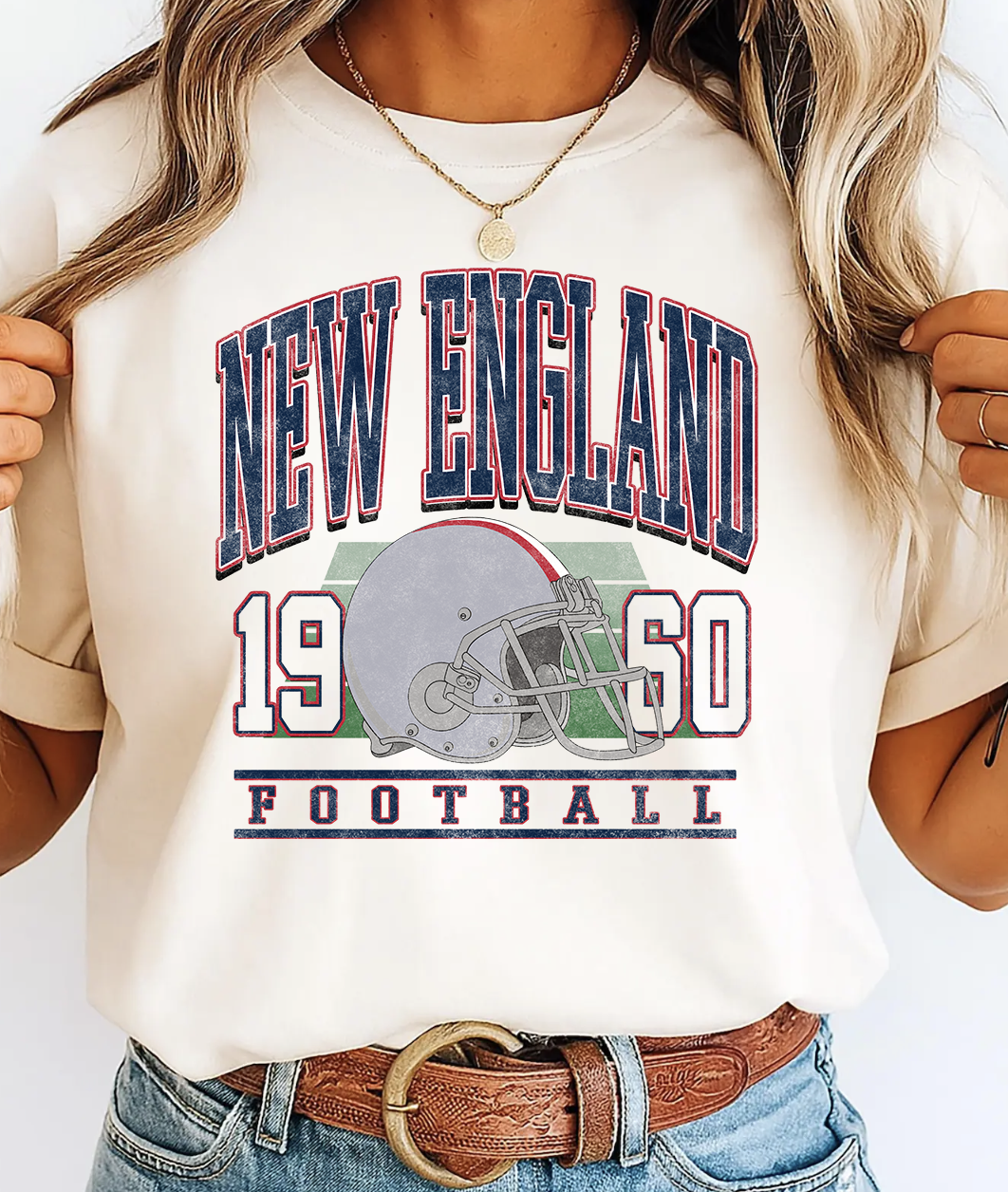 New England 1960 Ivory Tshirt