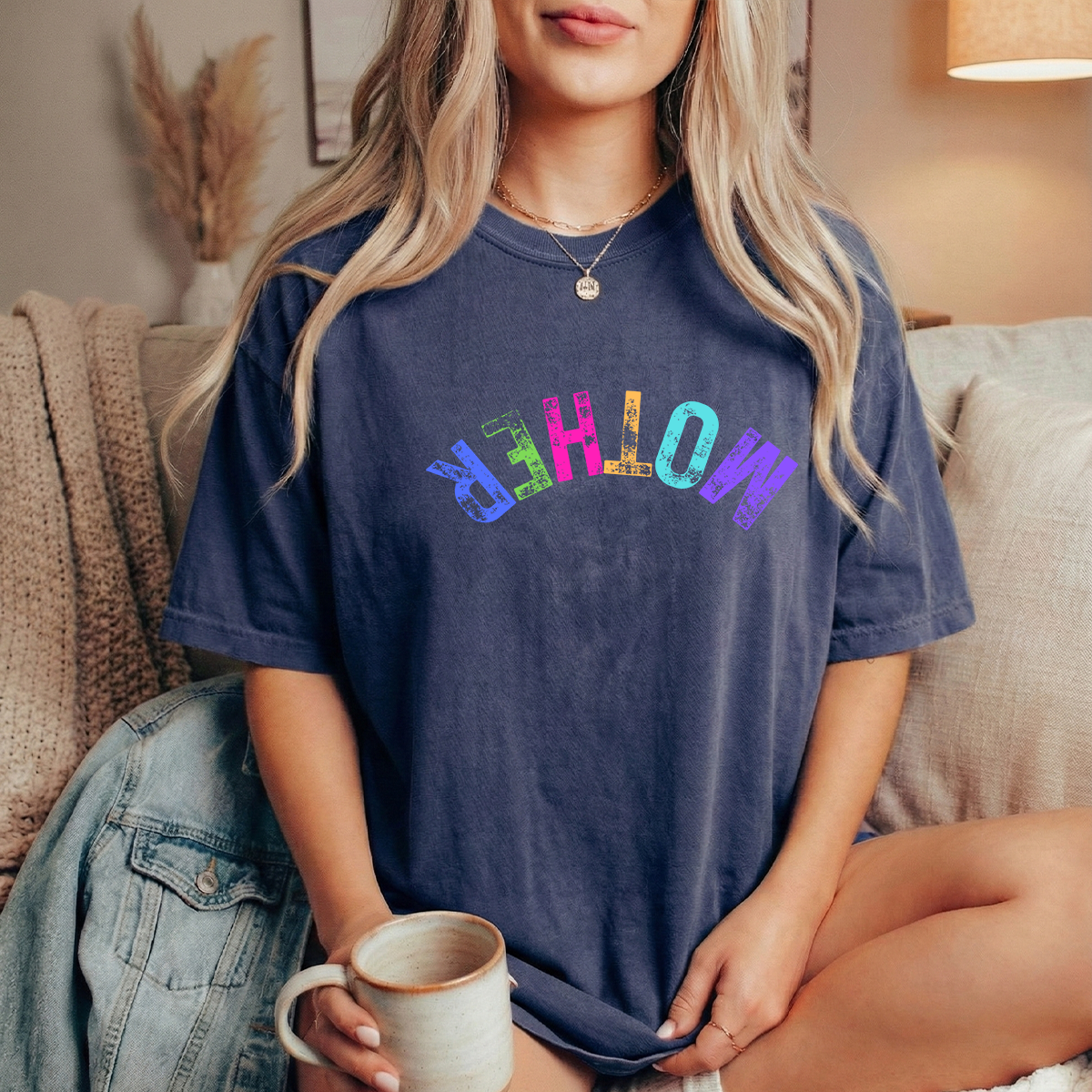 Mother Navy Comfort Colors Unisex Tshirt