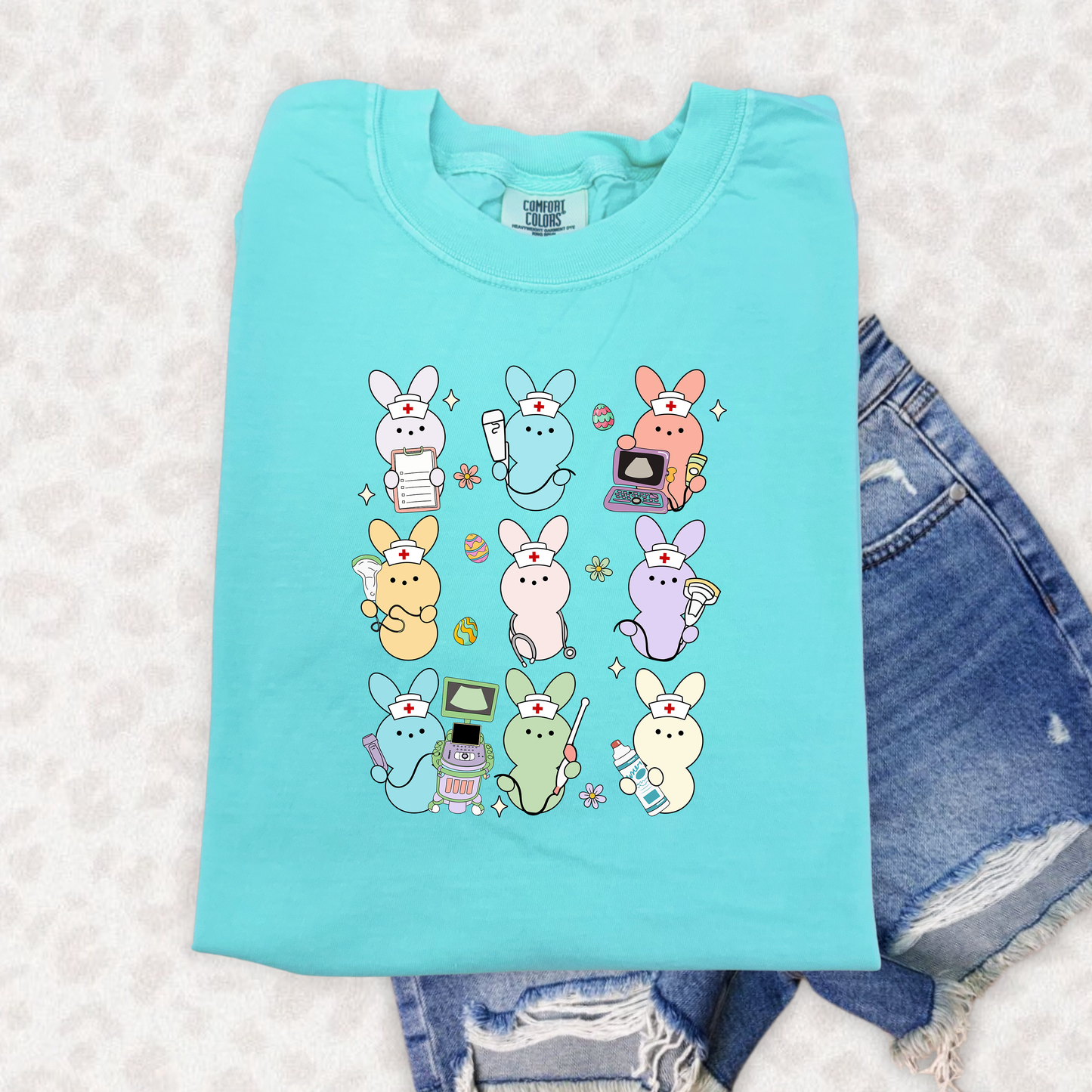 Nurse Peep Chalky Mint Tshirt