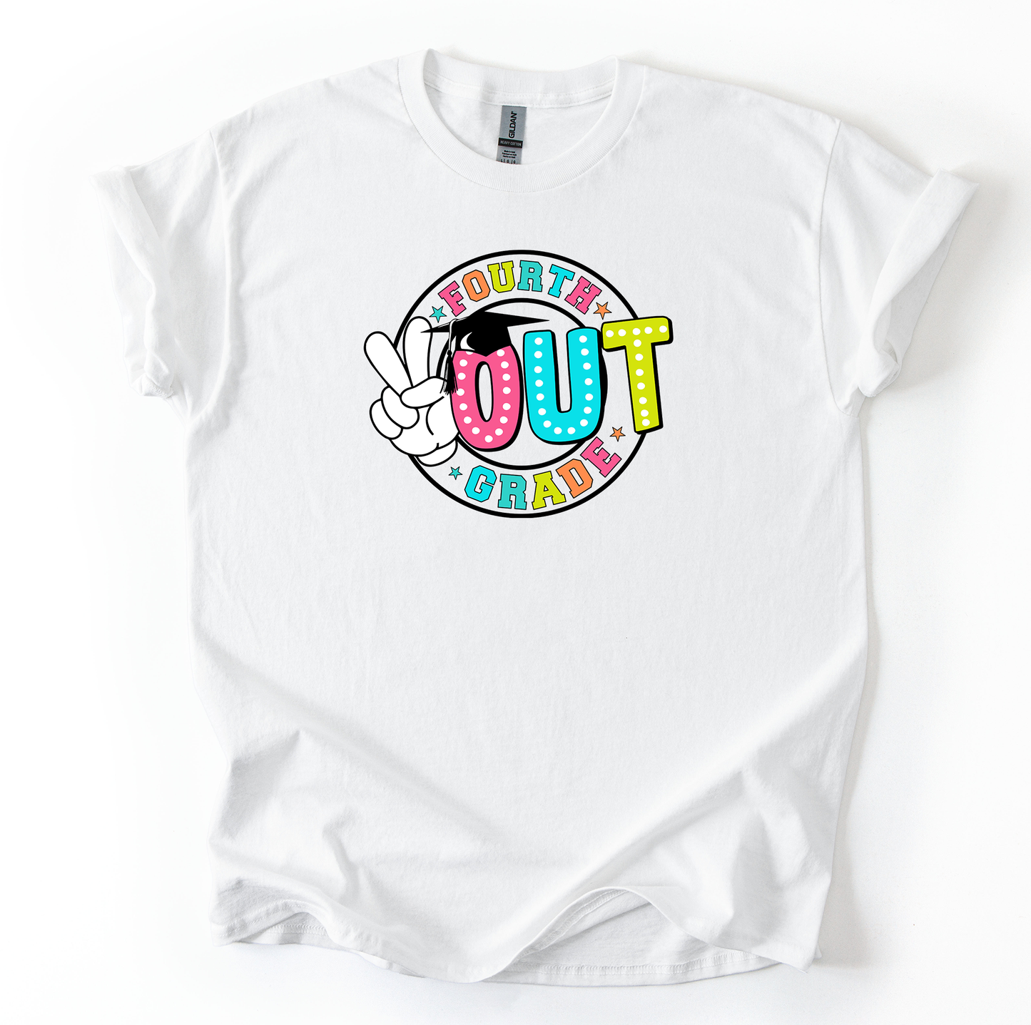 Peace fourth Youth Gildan White T shirt