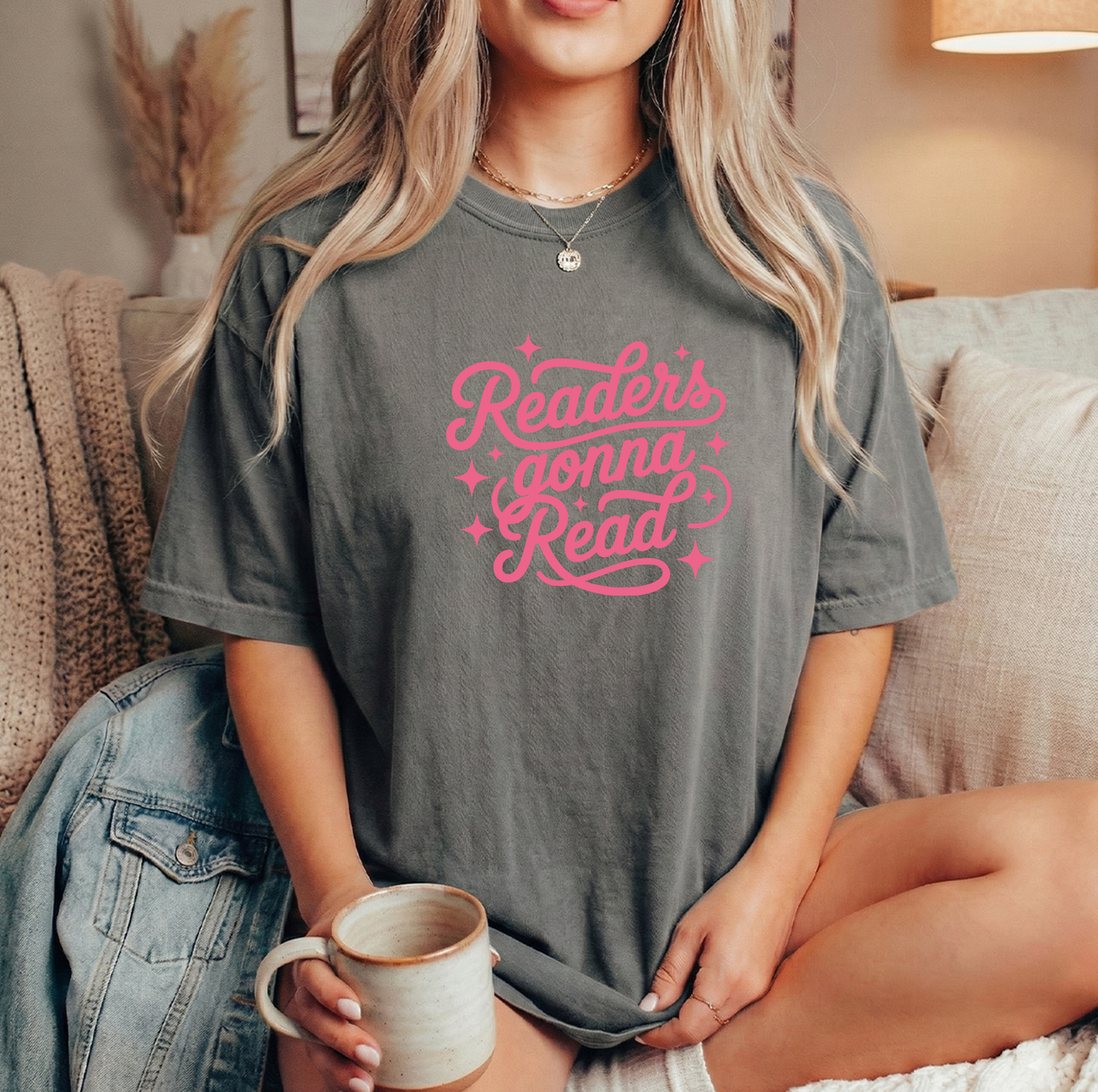 Readers gonna read Unisex Grey Comfort Colors Tshirt