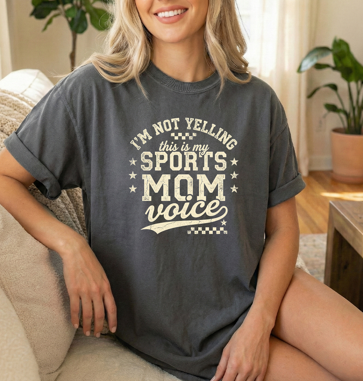 Sports mom voice Pepper Unisex Comfort colors t shirt