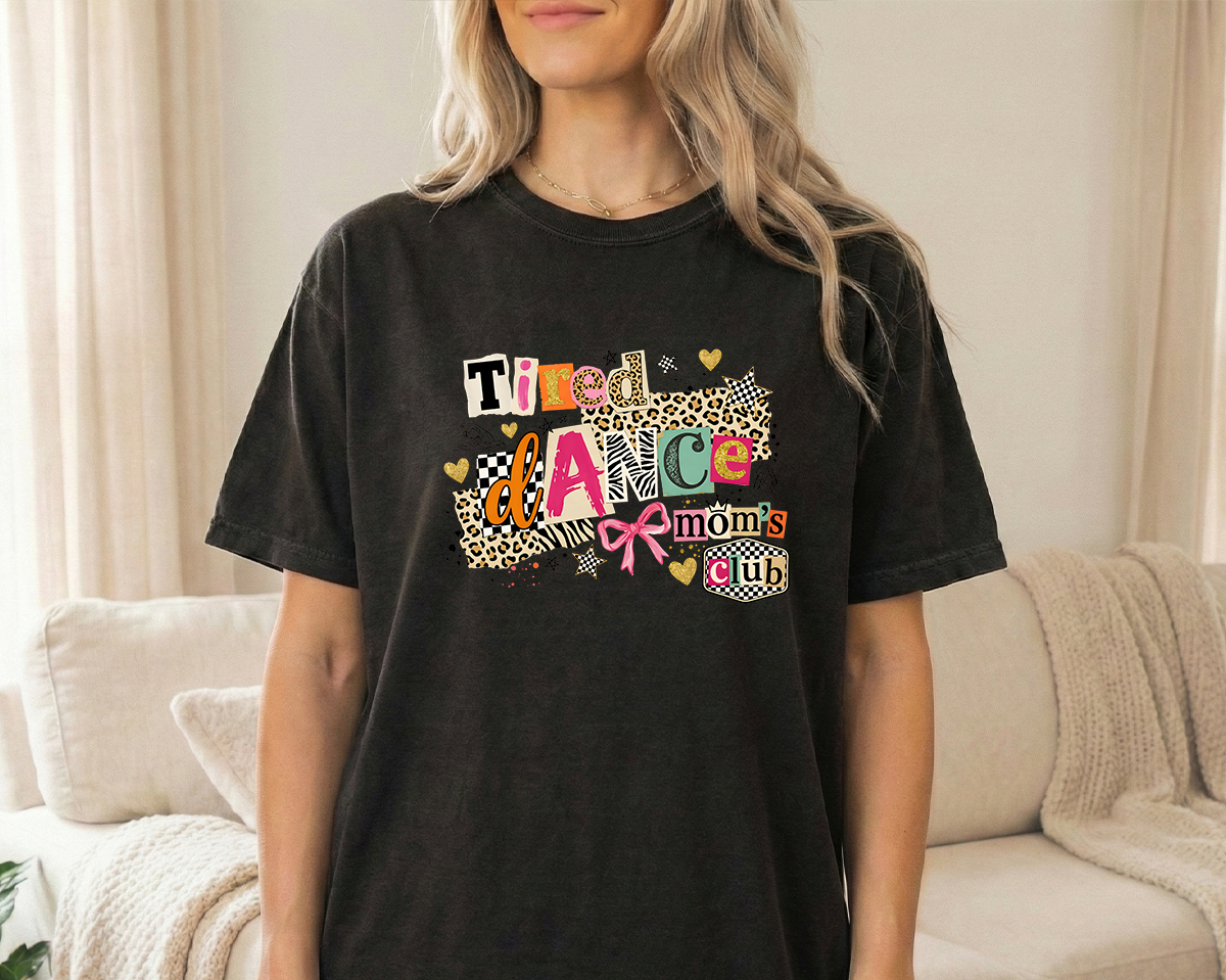 Tired dmc 2 Black Unisex Comfort Colors Tshirt