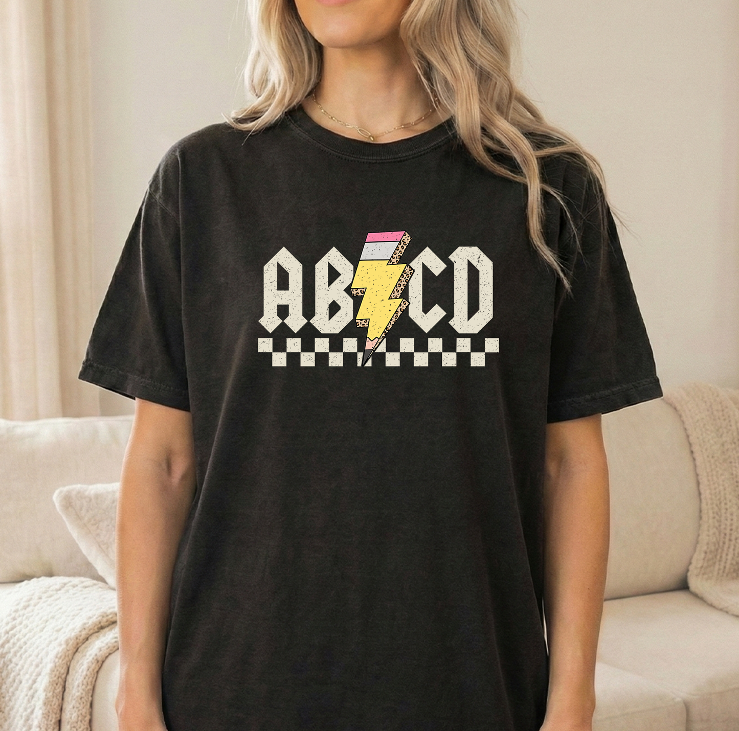 ABCD Unisex Comfort Colors Black Tshirt