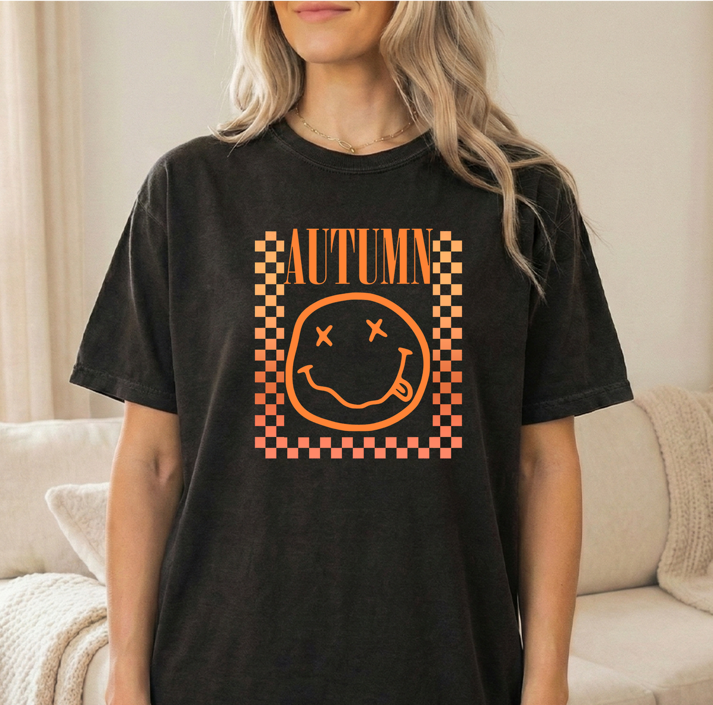 Autumn Unisex Comfort Colors Black Tshirt