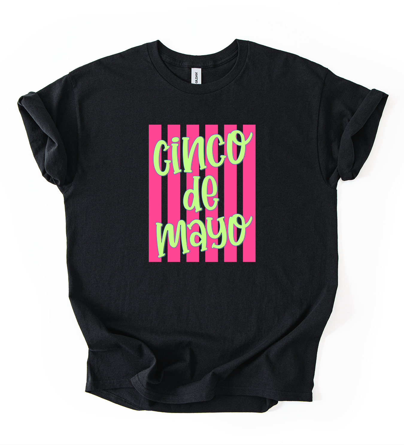 Cinco de Mayo Unisex Black Gildan Tshirt