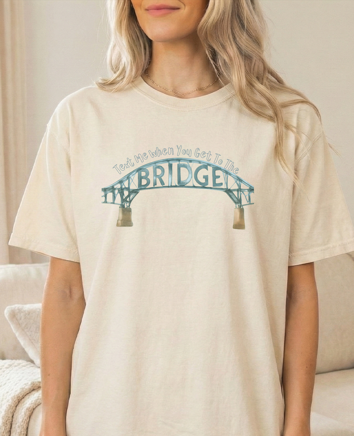 Text Me Unisex Ivory Comfort Colors Tshirt