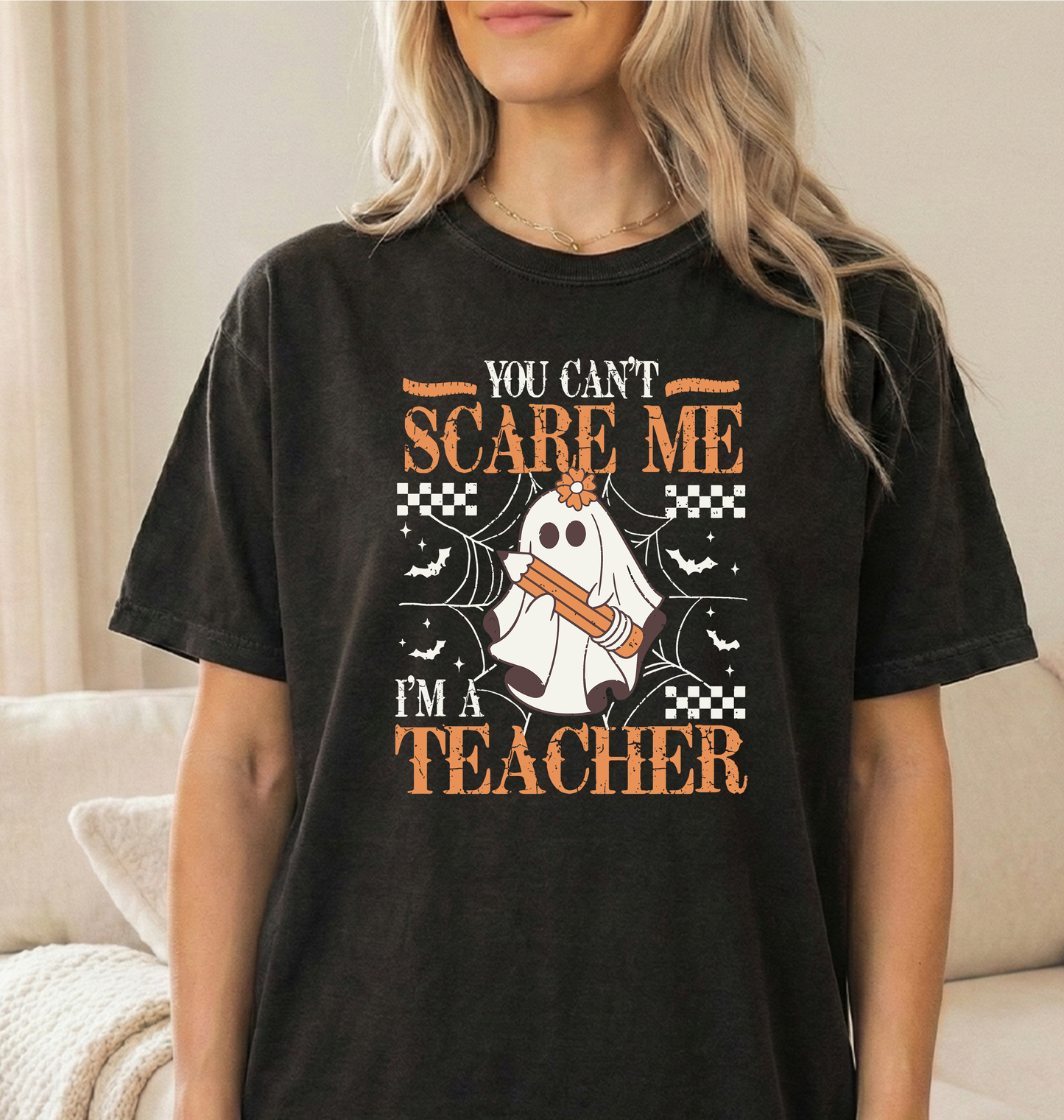 Cant Scare Black Unisex Comfort Colors Tshirt