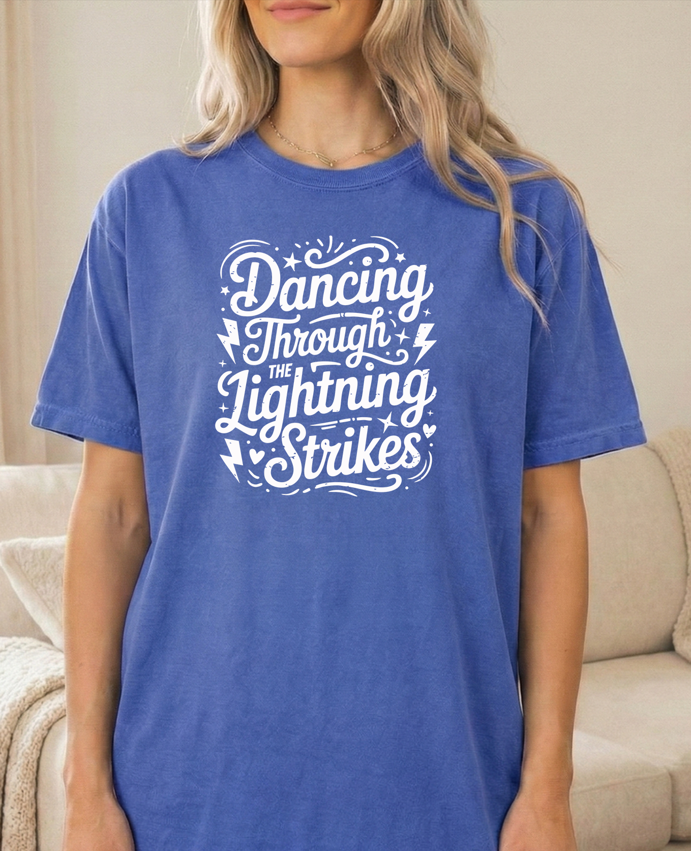 TS Dancing Unisex Comfort Colors Flo Blue Tshirt
