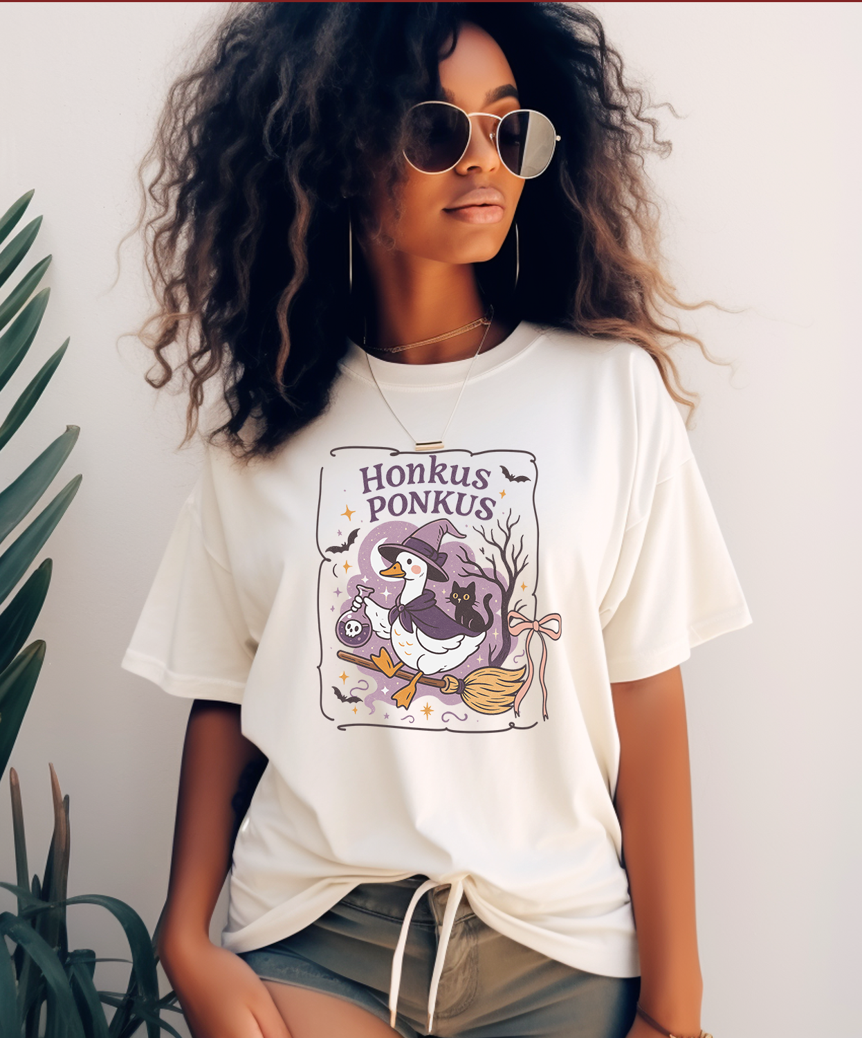 Honkus Ponkus Ivory unisex comfort colors t shirt