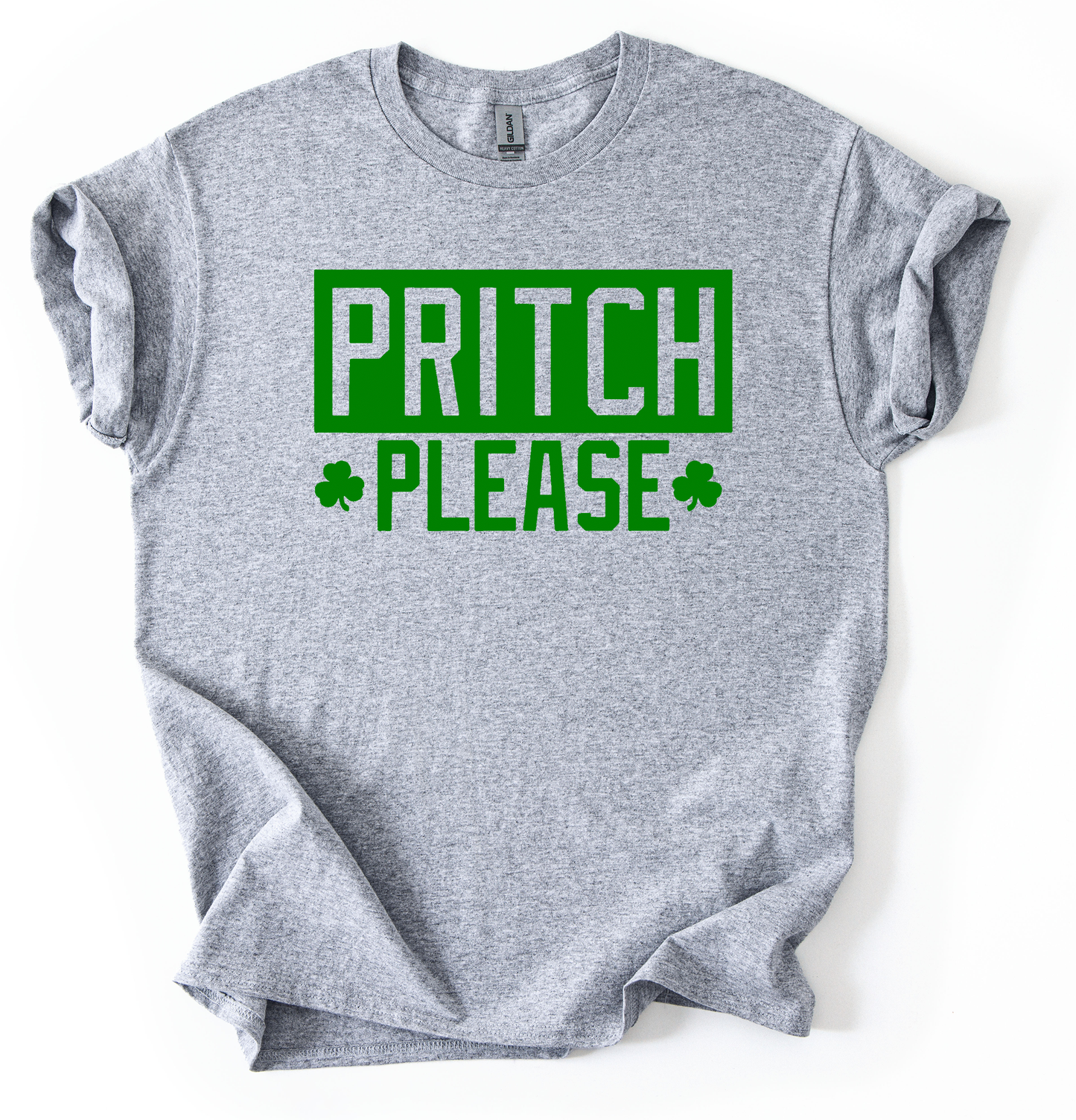 Pritch please Sports Grey Unisex Gildan Tshirt