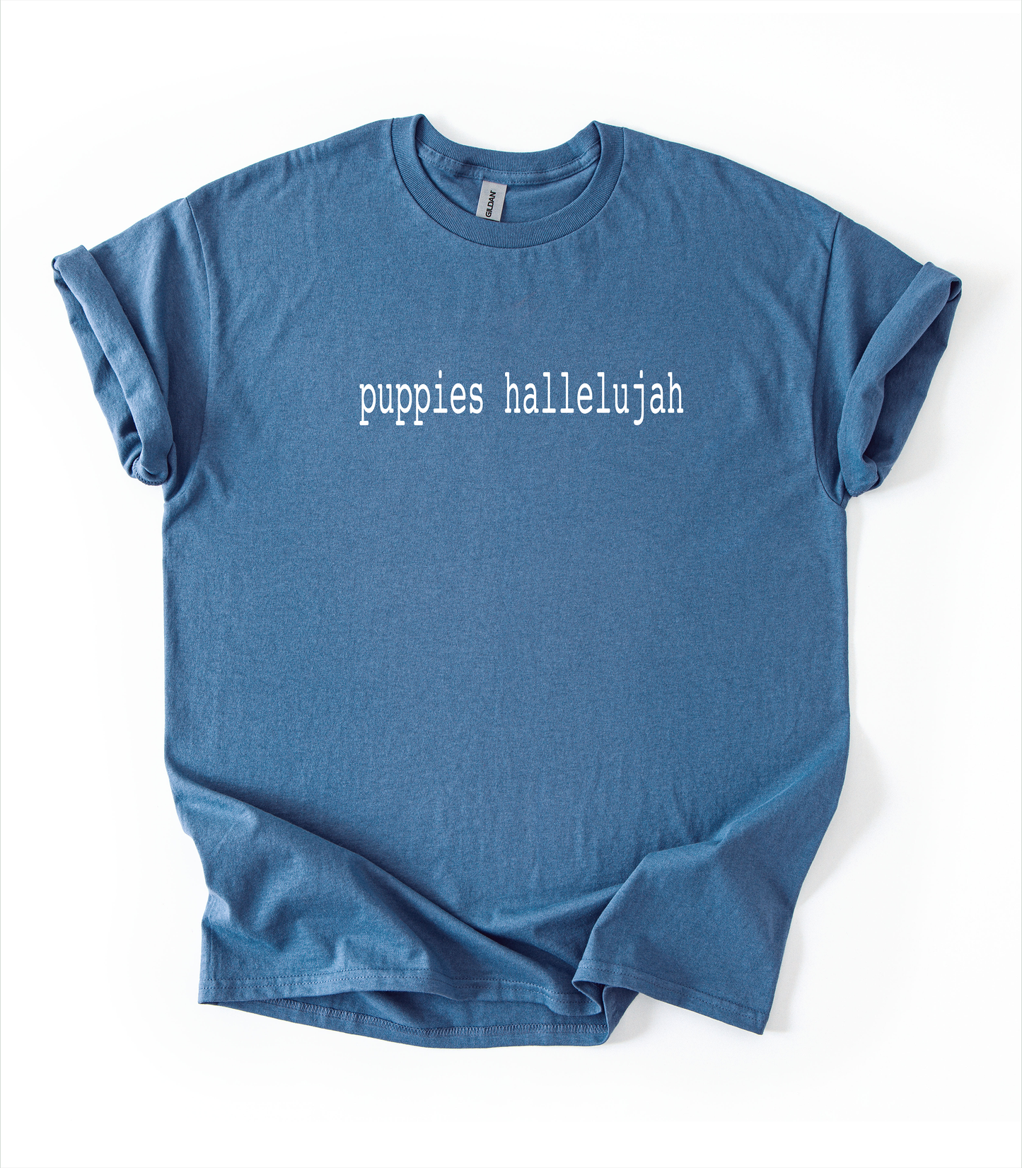 Puppies H Unisex Gildan Indigo Tshirt