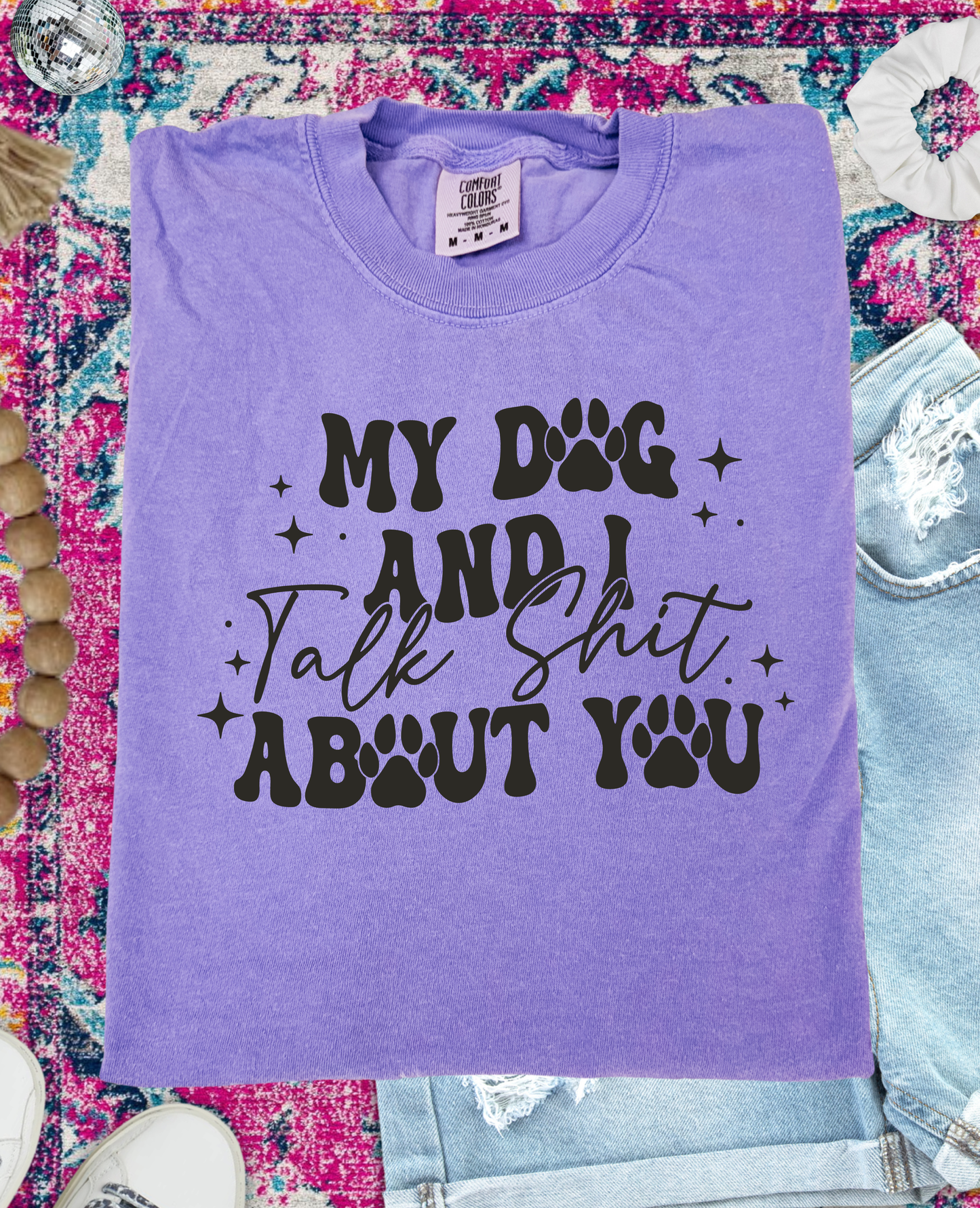 We talk about you Unisex Comfort colors Violet Tshirt