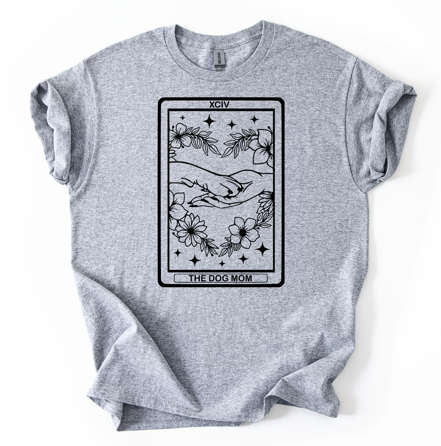 The dog mom Unisex Sports Grey Gildan Tshirt