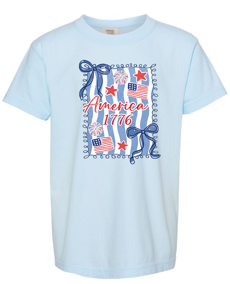 1776 Chambray Comfort colors YOUTH t shirt