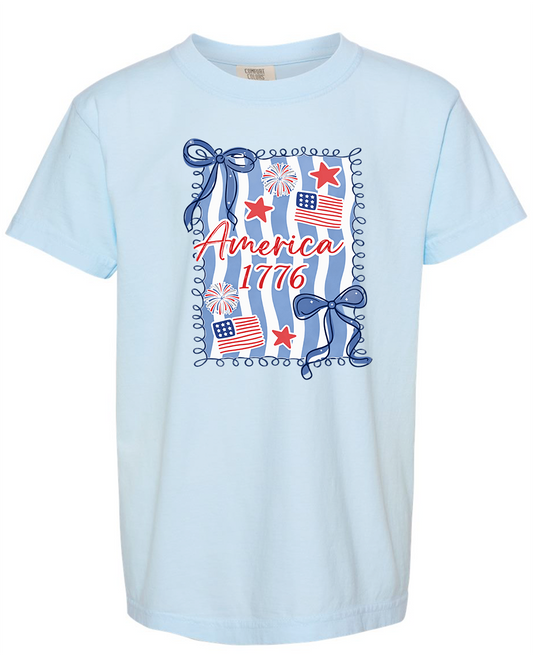 1776 Chambray Comfort colors YOUTH t shirt