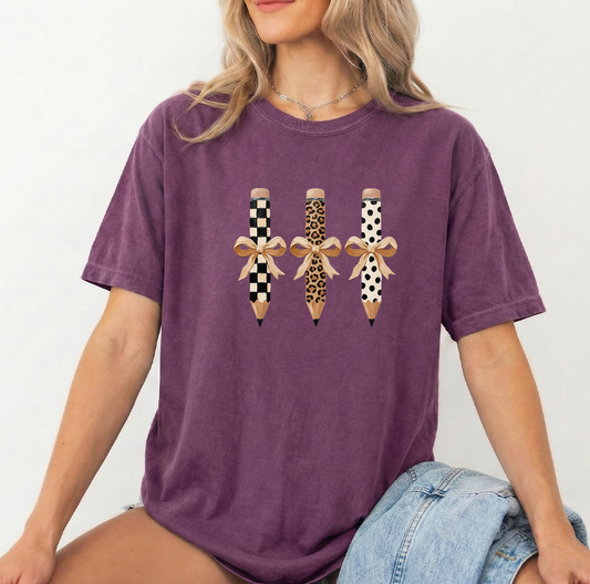 3 Pencils Unisex Comfort Colors Berry Tshirt