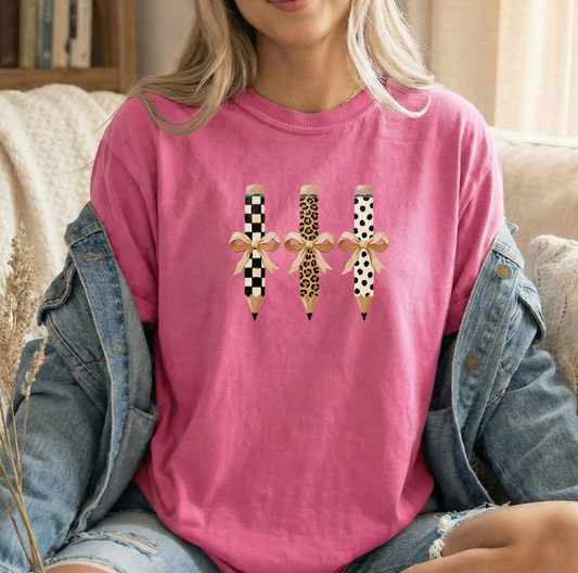 3 Pencils Unisex Comfort Colors Crunchberry Tshirt