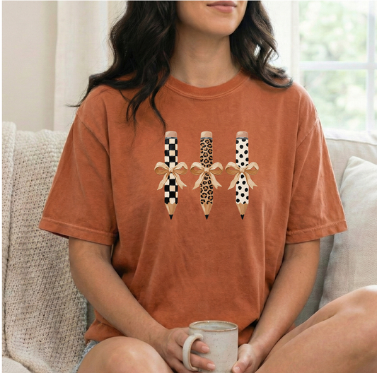 3 Pencils Unisex Comfort Colors Yam Tshirt