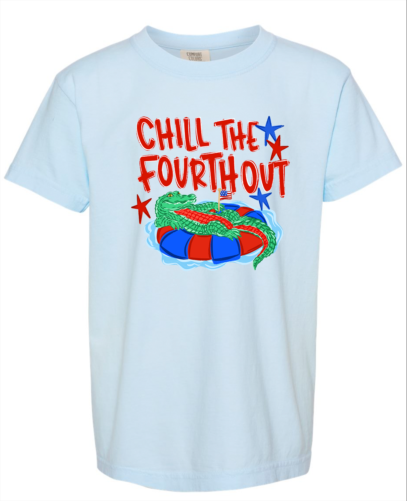 4th YOUTH comfort colors chambray t shirt