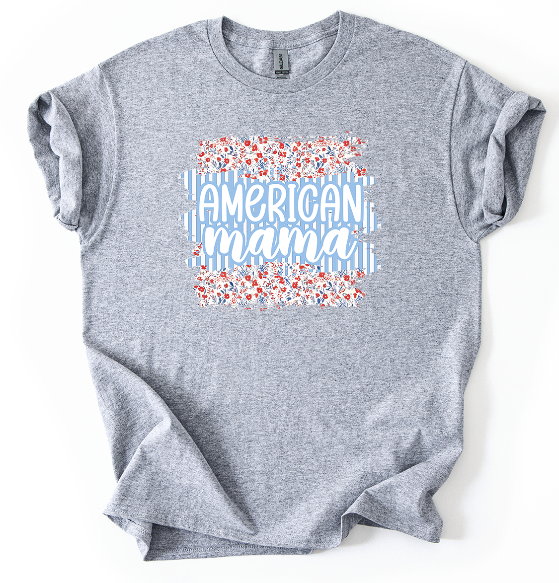 A Mama Sports Grey Gildan Unisex tshirt