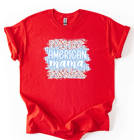 A Mama Red Gildan Unisex tshirt