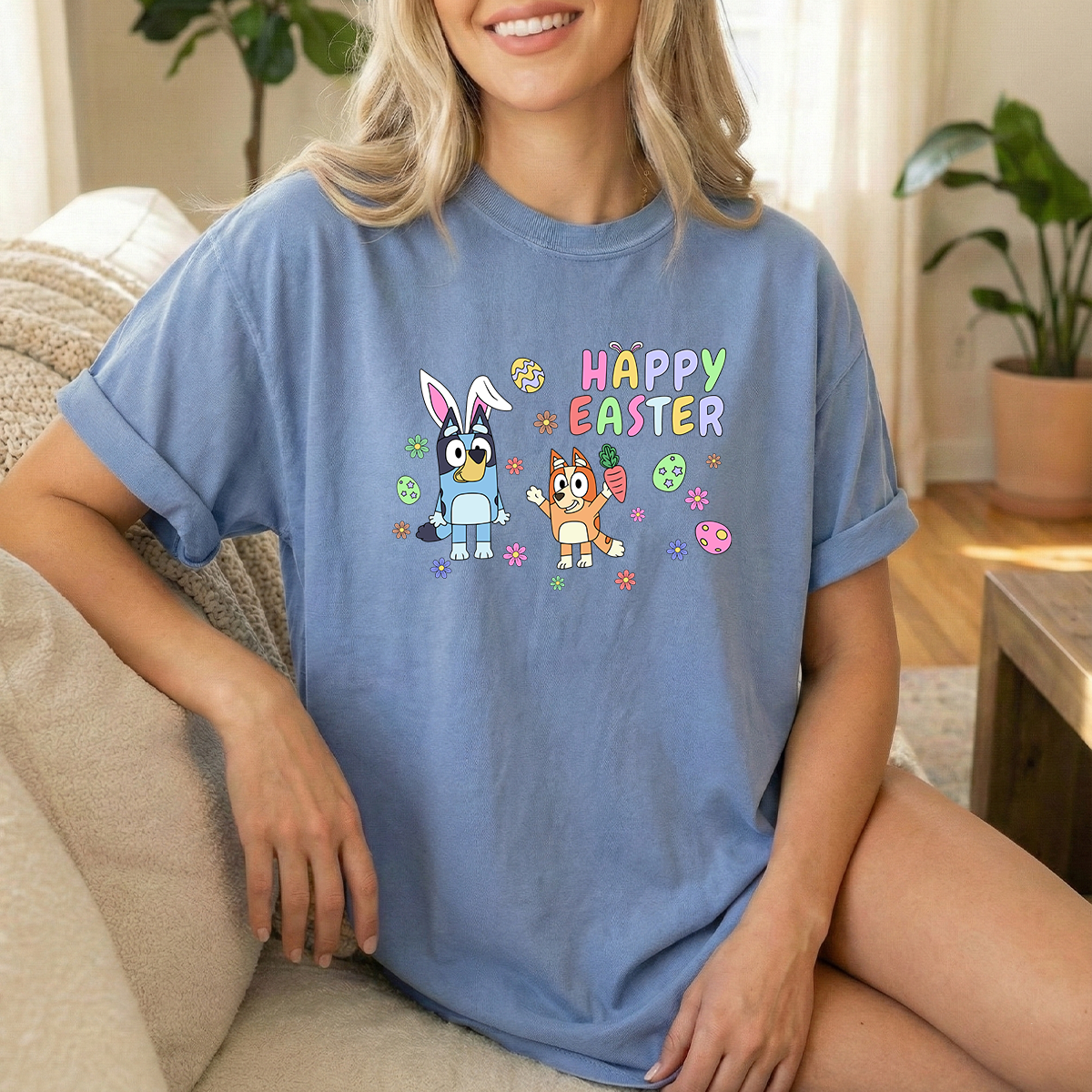 BB Easter Blue Jean Youth Tshirt