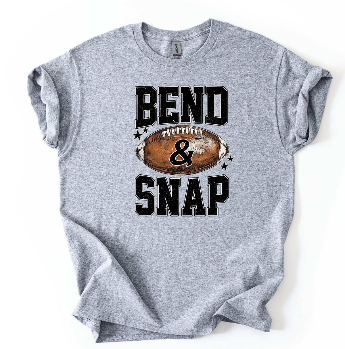 Bend and Snap unisex sports grey gildan t shirt