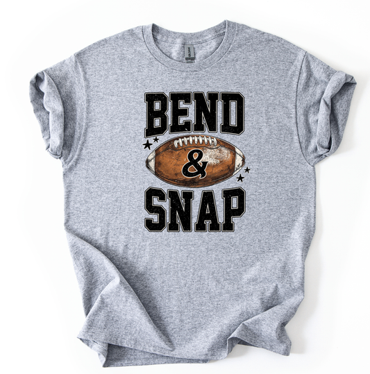 Bend and Snap unisex sports grey gildan t shirt