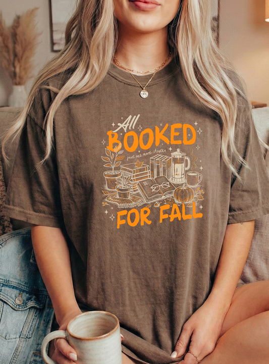 Booked for Fall Unisex Espresso Comfort Colors Tshirt